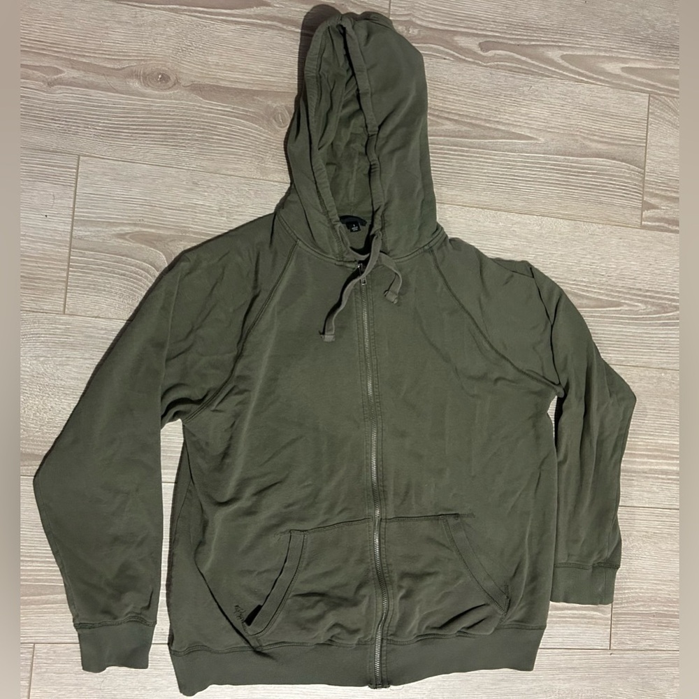 green torid zip up